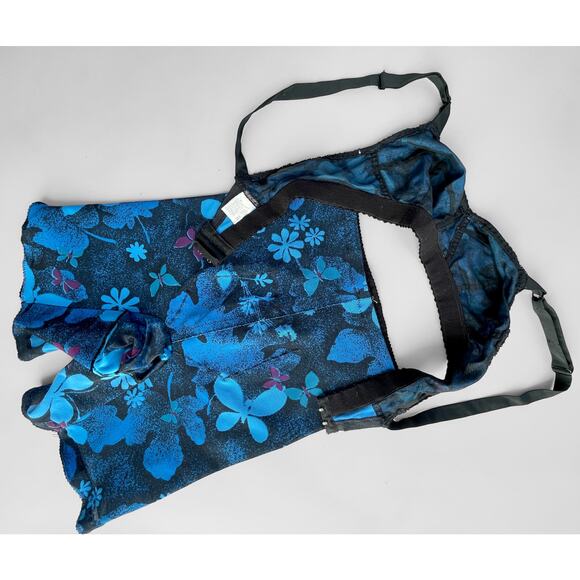 60s Bullet Bra and Girdle Set XS 32A Floral Vintage Lingerie 50s Foundation Wear - Picture 8 of 9